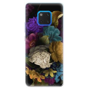 Silikónové puzdro iSaprio - Dark Flowers - Huawei Mate 20 Pro vyobraziť