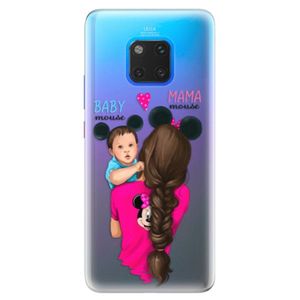 Silikónové puzdro iSaprio - Mama Mouse Brunette and Boy - Huawei Mate 20 Pro vyobraziť