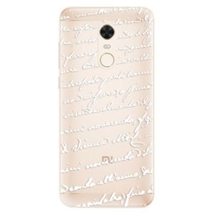Silikónové puzdro iSaprio - Handwriting 01 - white - Xiaomi Redmi 5 Plus vyobraziť