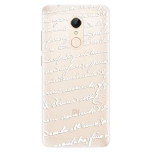 Silikónové puzdro iSaprio - Handwriting 01 - white - Xiaomi Redmi 5 vyobraziť