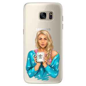 Silikónové puzdro iSaprio - Coffe Now - Blond - Samsung Galaxy S7 Edge vyobraziť