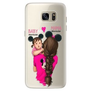 Silikónové puzdro iSaprio - Mama Mouse Brunette and Girl - Samsung Galaxy S7 Edge vyobraziť