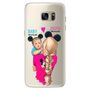 Silikónové puzdro iSaprio - Mama Mouse Blonde and Boy - Samsung Galaxy S7 Edge vyobraziť