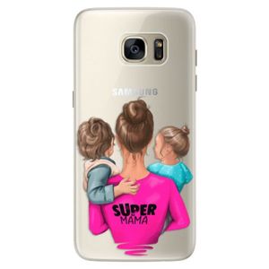 Silikónové puzdro iSaprio - Super Mama - Boy and Girl - Samsung Galaxy S7 Edge vyobraziť