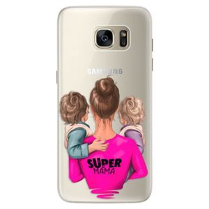 Silikónové puzdro iSaprio - Super Mama - Two Boys - Samsung Galaxy S7 Edge vyobraziť