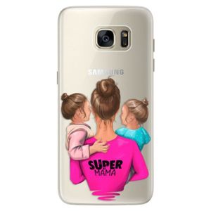 Silikónové puzdro iSaprio - Super Mama - Two Girls - Samsung Galaxy S7 Edge vyobraziť