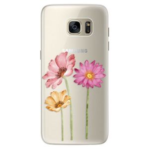 Silikónové puzdro iSaprio - Three Flowers - Samsung Galaxy S7 Edge vyobraziť