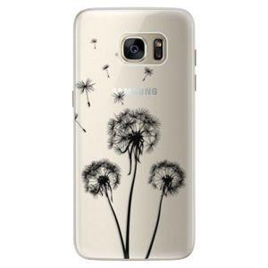 Silikónové puzdro iSaprio - Three Dandelions - black - Samsung Galaxy S7 Edge vyobraziť