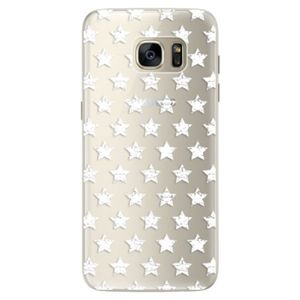 Silikónové puzdro iSaprio - Stars Pattern - white - Samsung Galaxy S7 Edge vyobraziť