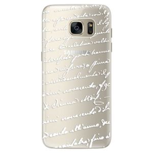 Silikónové puzdro iSaprio - Handwriting 01 - white - Samsung Galaxy S7 Edge vyobraziť