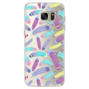 Silikónové puzdro iSaprio - Feather Pattern 01 - Samsung Galaxy S7 Edge vyobraziť