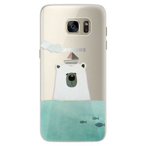 Silikónové puzdro iSaprio - Bear With Boat - Samsung Galaxy S7 Edge vyobraziť