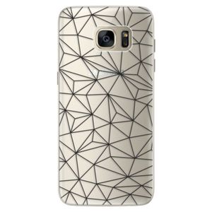 Silikónové puzdro iSaprio - Abstract Triangles 03 - black - Samsung Galaxy S7 Edge vyobraziť