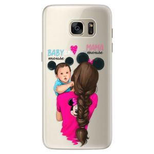 Silikónové puzdro iSaprio - Mama Mouse Brunette and Boy - Samsung Galaxy S7 vyobraziť