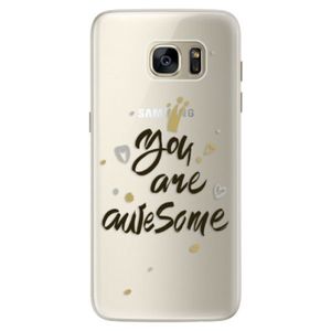 Silikónové puzdro iSaprio - You Are Awesome - black - Samsung Galaxy S7 vyobraziť