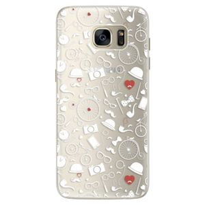 Silikónové puzdro iSaprio - Vintage Pattern 01 - white - Samsung Galaxy S7 vyobraziť