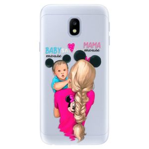 Silikónové puzdro iSaprio - Mama Mouse Blonde and Boy - Samsung Galaxy J3 2017 vyobraziť