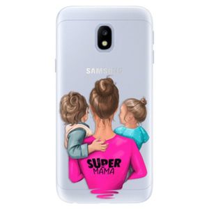 Silikónové puzdro iSaprio - Super Mama - Boy and Girl - Samsung Galaxy J3 2017 vyobraziť