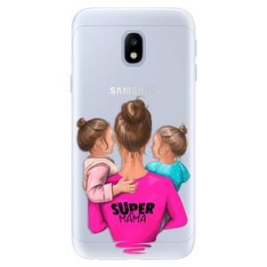Silikónové puzdro iSaprio - Super Mama - Two Girls - Samsung Galaxy J3 2017 vyobraziť