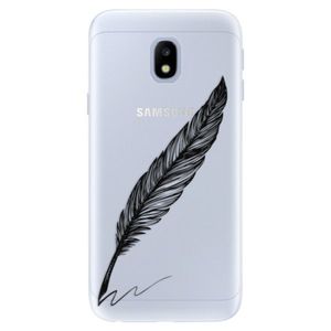 Silikónové puzdro iSaprio - Writing By Feather - black - Samsung Galaxy J3 2017 vyobraziť