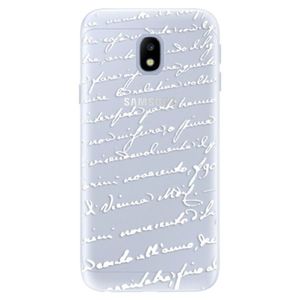 Silikónové puzdro iSaprio - Handwriting 01 - white - Samsung Galaxy J3 2017 vyobraziť