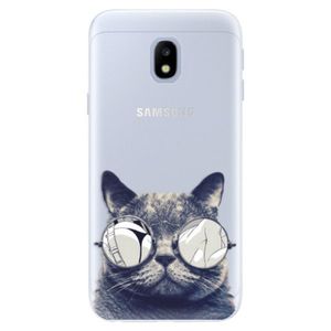 Silikónové puzdro iSaprio - Crazy Cat 01 - Samsung Galaxy J3 2017 vyobraziť