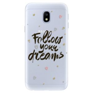Silikónové puzdro iSaprio - Follow Your Dreams - black - Samsung Galaxy J3 2017 vyobraziť