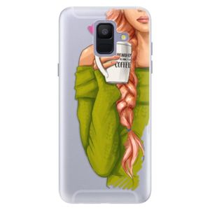 Silikónové puzdro iSaprio - My Coffe and Redhead Girl - Samsung Galaxy A6 vyobraziť