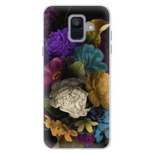 Silikónové puzdro iSaprio - Dark Flowers - Samsung Galaxy A6 vyobraziť