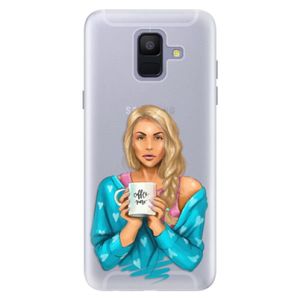 Silikónové puzdro iSaprio - Coffe Now - Blond - Samsung Galaxy A6 vyobraziť
