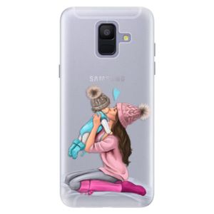 Silikónové puzdro iSaprio - Kissing Mom - Brunette and Boy - Samsung Galaxy A6 vyobraziť