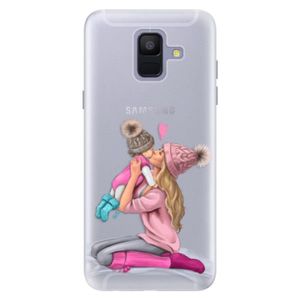 Silikónové puzdro iSaprio - Kissing Mom - Blond and Girl - Samsung Galaxy A6 vyobraziť
