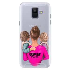 Silikónové puzdro iSaprio - Super Mama - Two Boys - Samsung Galaxy A6 vyobraziť