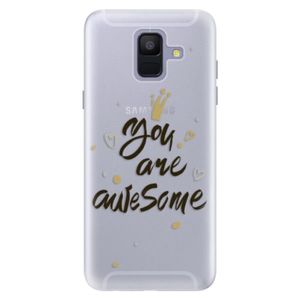 Silikónové puzdro iSaprio - You Are Awesome - black - Samsung Galaxy A6 vyobraziť