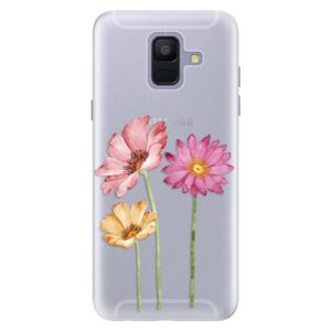 Silikónové puzdro iSaprio - Three Flowers - Samsung Galaxy A6 vyobraziť