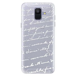 Silikónové puzdro iSaprio - Handwriting 01 - white - Samsung Galaxy A6 vyobraziť