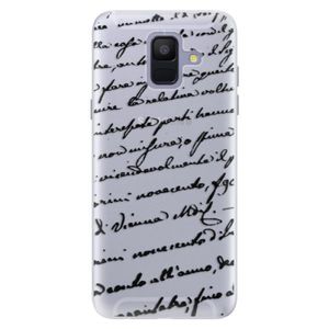 Silikónové puzdro iSaprio - Handwriting 01 - black - Samsung Galaxy A6 vyobraziť
