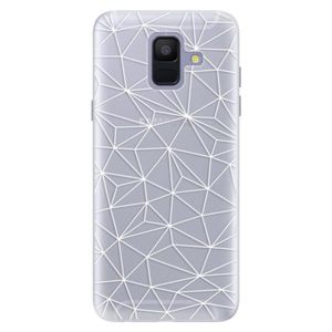 Silikónové puzdro iSaprio - Abstract Triangles 03 - white - Samsung Galaxy A6 vyobraziť