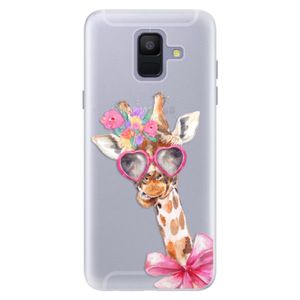 Silikónové puzdro iSaprio - Lady Giraffe - Samsung Galaxy A6 vyobraziť