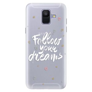Silikónové puzdro iSaprio - Follow Your Dreams - white - Samsung Galaxy A6 vyobraziť