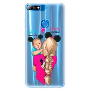 Silikónové puzdro iSaprio - Mama Mouse Blonde and Boy - Huawei Y7 Prime 2018 vyobraziť