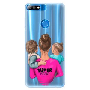 Silikónové puzdro iSaprio - Super Mama - Boy and Girl - Huawei Y7 Prime 2018 vyobraziť