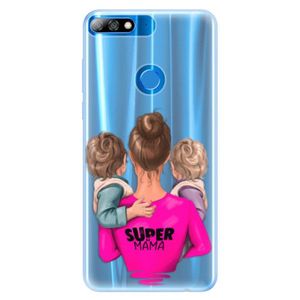 Silikónové puzdro iSaprio - Super Mama - Two Boys - Huawei Y7 Prime 2018 vyobraziť