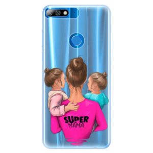 Silikónové puzdro iSaprio - Super Mama - Two Girls - Huawei Y7 Prime 2018 vyobraziť