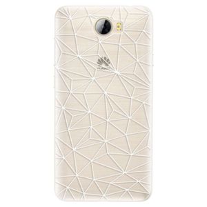 Silikónové puzdro iSaprio - Abstract Triangles 03 - white - Huawei Y5 II / Y6 II Compact vyobraziť