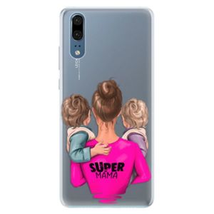 Silikónové puzdro iSaprio - Super Mama - Two Boys - Huawei P20 vyobraziť