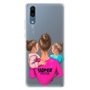 Silikónové puzdro iSaprio - Super Mama - Two Girls - Huawei P20 vyobraziť