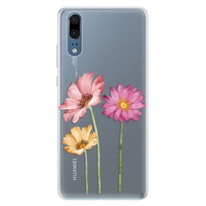 Silikónové puzdro iSaprio - Three Flowers - Huawei P20 vyobraziť