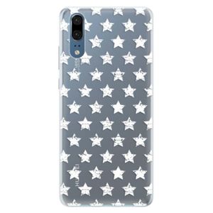 Silikónové puzdro iSaprio - Stars Pattern - white - Huawei P20 vyobraziť