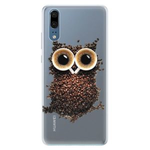 Silikónové puzdro iSaprio - Owl And Coffee - Huawei P20 vyobraziť